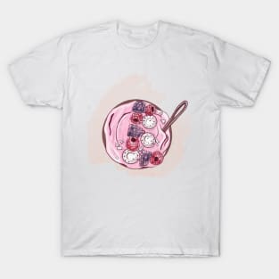 Smoothie bowl with berries and coconut chips T-Shirt